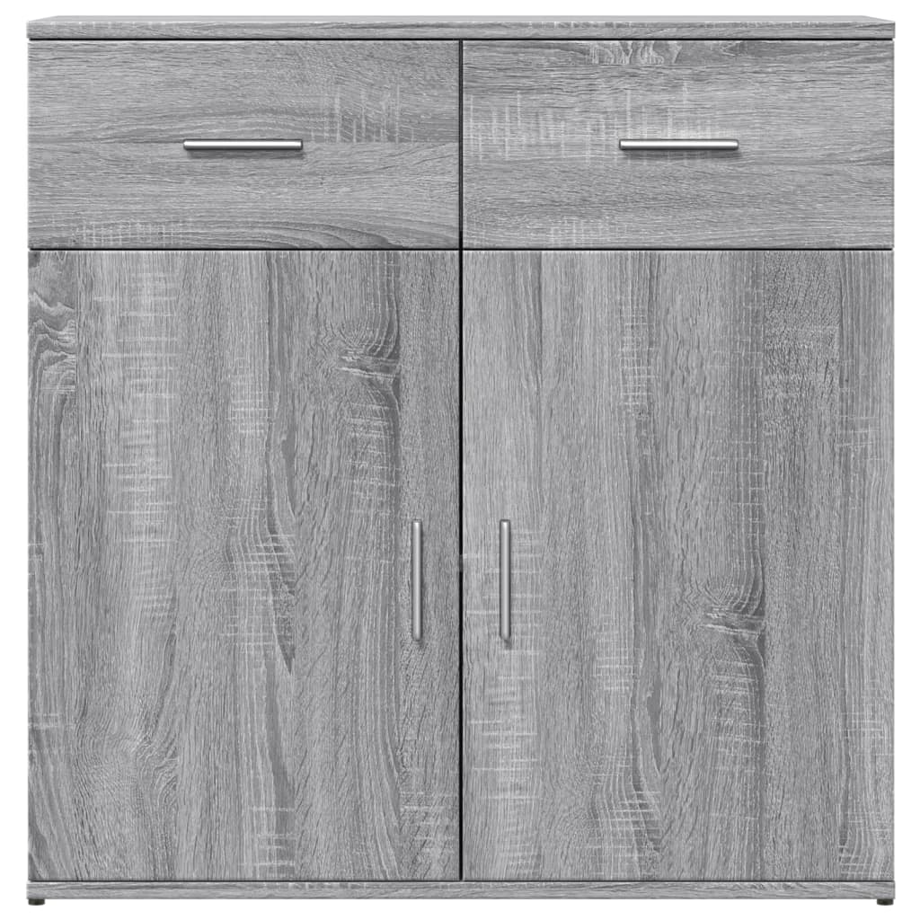 Μπουφές Γκρι Sonoma 79x38x80 εκ. από Επεξεργασμένο Ξύλο - Pakobazaar