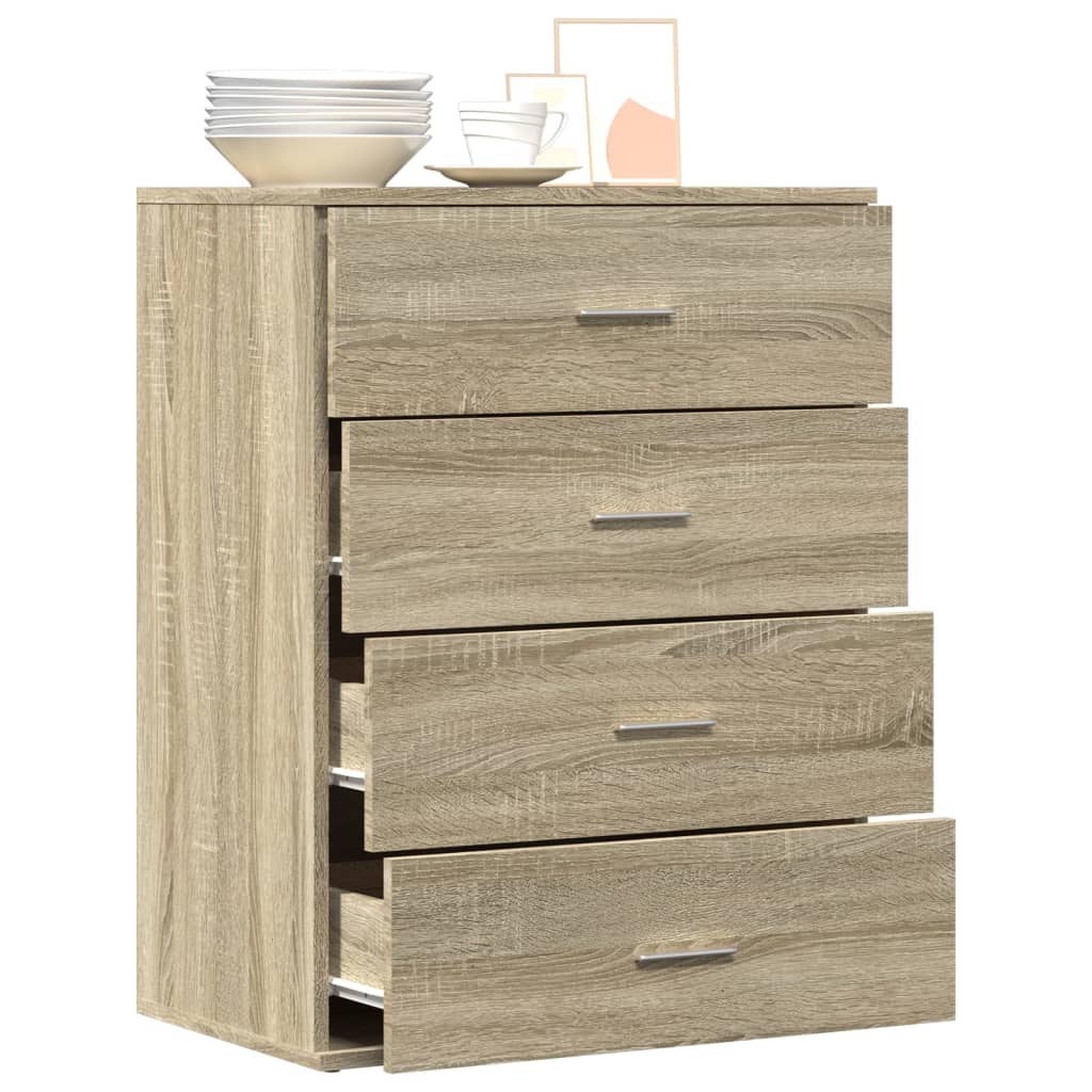 Συρταριέρα Sonoma Δρυς 60x39x80 εκ. Επεξεργασμένο Ξύλο