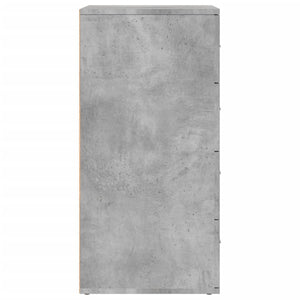 Ντουλάπι Γκρι Σκυροδέματος 60x39x80 εκ. Επεξεργασμένο Ξύλο