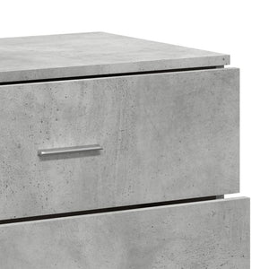 Ντουλάπι Γκρι Σκυροδέματος 60x39x80 εκ. Επεξεργασμένο Ξύλο