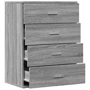 Μπουφές Γκρι Sonoma 60x39x80 εκ. από Επεξεργασμένο Ξύλο