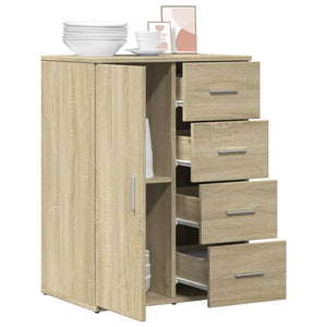Ντουλάπι Sonoma Δρυς 59x39x80 εκ. Επεξεργασμένο Ξύλο - Pakobazaar