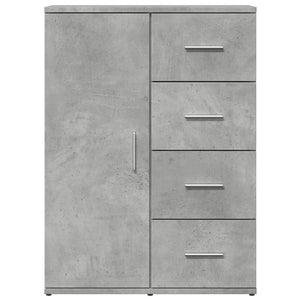Ντουλάπι Γκρι Σκυροδέματος 59x39x80 εκ. Επεξεργασμένο Ξύλο