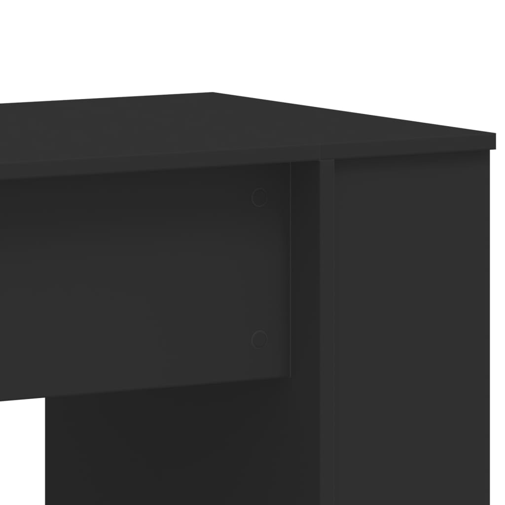 Γραφείο Μαύρο 140 x 50 x 75 εκ. από Επεξεργασμένο Ξύλο