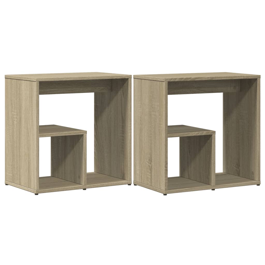 Τραπέζια Βοηθητικά 2 τεμ Sonoma Δρυς 50x30x50 εκ. Επεξ. Ξύλο