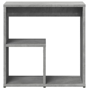 Τραπέζι Βοηθητικό Γκρι Σκυροδέματος 50x30x50 εκ. Επεξ. Ξύλο