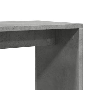 Τραπέζι Βοηθητικό Γκρι Σκυροδέματος 50x30x50 εκ. Επεξ. Ξύλο