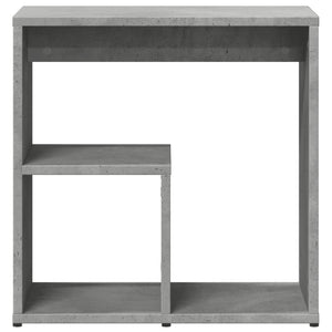 Βοηθητικά Τραπέζια 2 τεμ Γκρι Σκυροδ. 50x30x50 εκ. Επεξ. Ξύλο