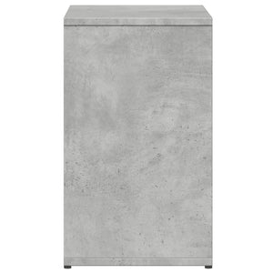 Βοηθητικά Τραπέζια 2 τεμ Γκρι Σκυροδ. 50x30x50 εκ. Επεξ. Ξύλο