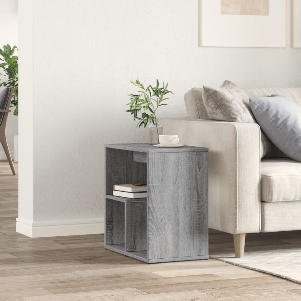 Βοηθητικό Τραπέζι Γκρι Sonoma 50x30x50 εκ. Επεξεργασμένο Ξύλο