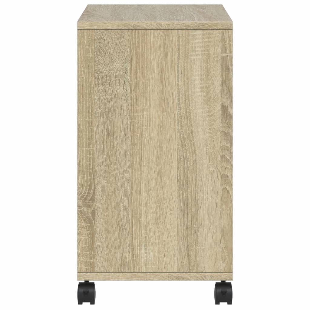 Βοηθητικό Τραπέζι με Ρόδες Sonoma Δρυς 50x30x55 εκ. Επεξ. Ξύλο - Pakobazaar