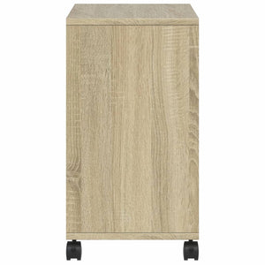 Βοηθητικό Τραπέζι με Ρόδες Sonoma Δρυς 50x30x55 εκ. Επεξ. Ξύλο - Pakobazaar