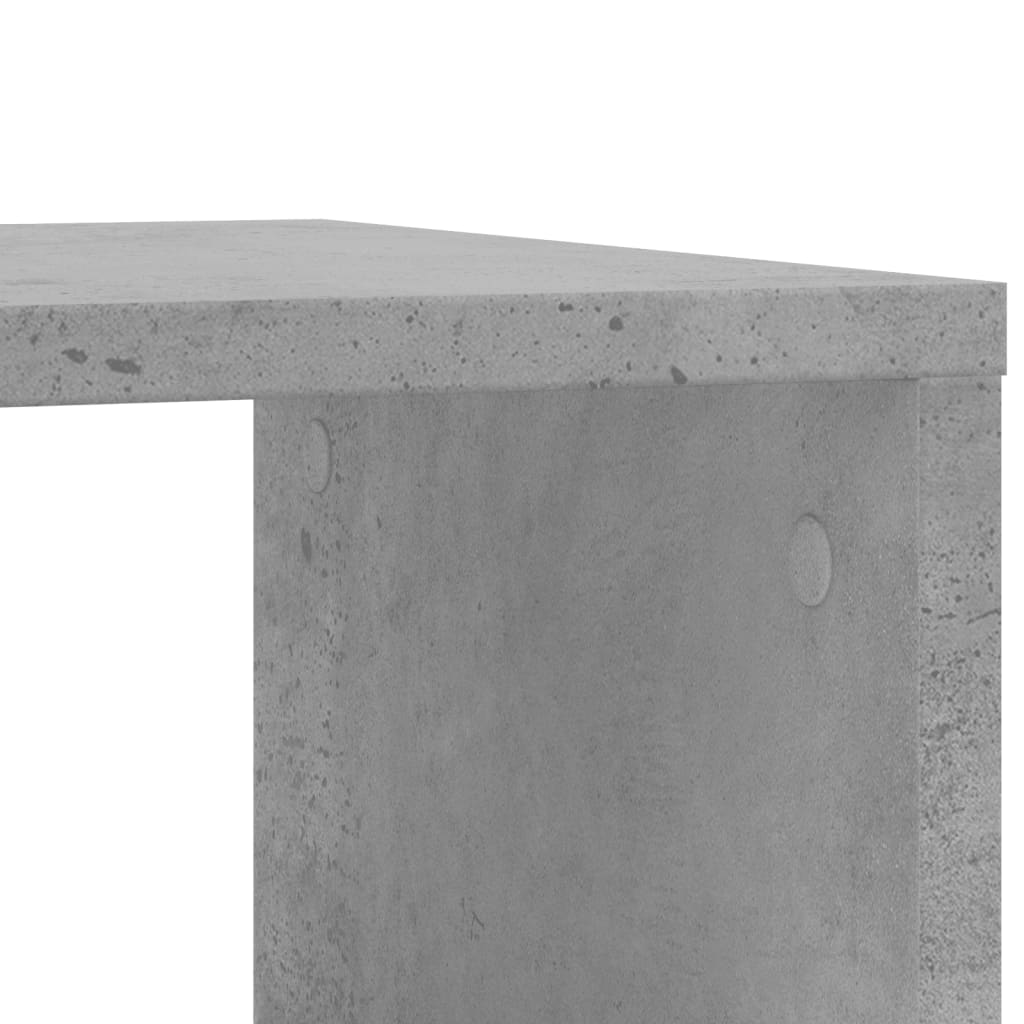 Βοηθητικό Τραπέζι με Ρόδες Γκρι Σκυρ 50x30x55 εκ Επεξ. Ξύλο