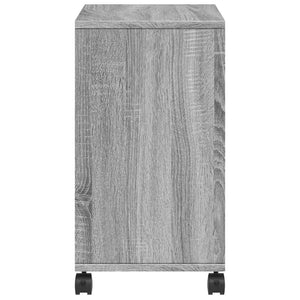 Βοηθητικό Τραπέζι με Ρόδες Γκρι Sonoma 50x30x55 εκ Επεξ. Ξύλο