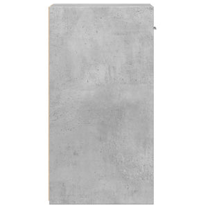 Κομοδίνο Γκρι Σκυροδέματος 35x34x65 εκ. από Επεξεργασμένο Ξύλο