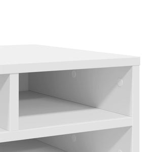 Βάση Εκτυπωτή Λευκή 49 x 40 x 22,5 εκ. από Επεξεργασμένο Ξύλο - Pakobazaar