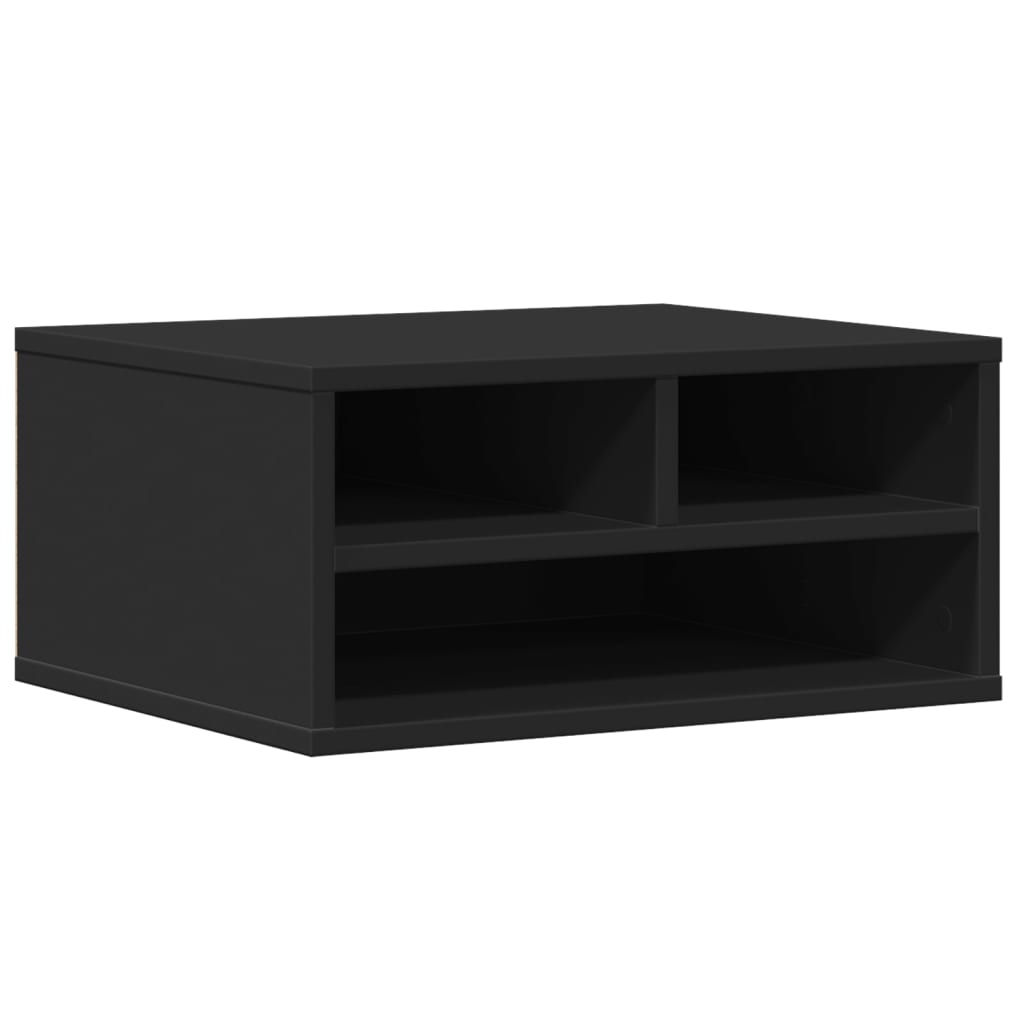 Βάση Εκτυπωτή Μαύρη 49x40x22,5 εκ. από Επεξεργασμένο Ξύλο