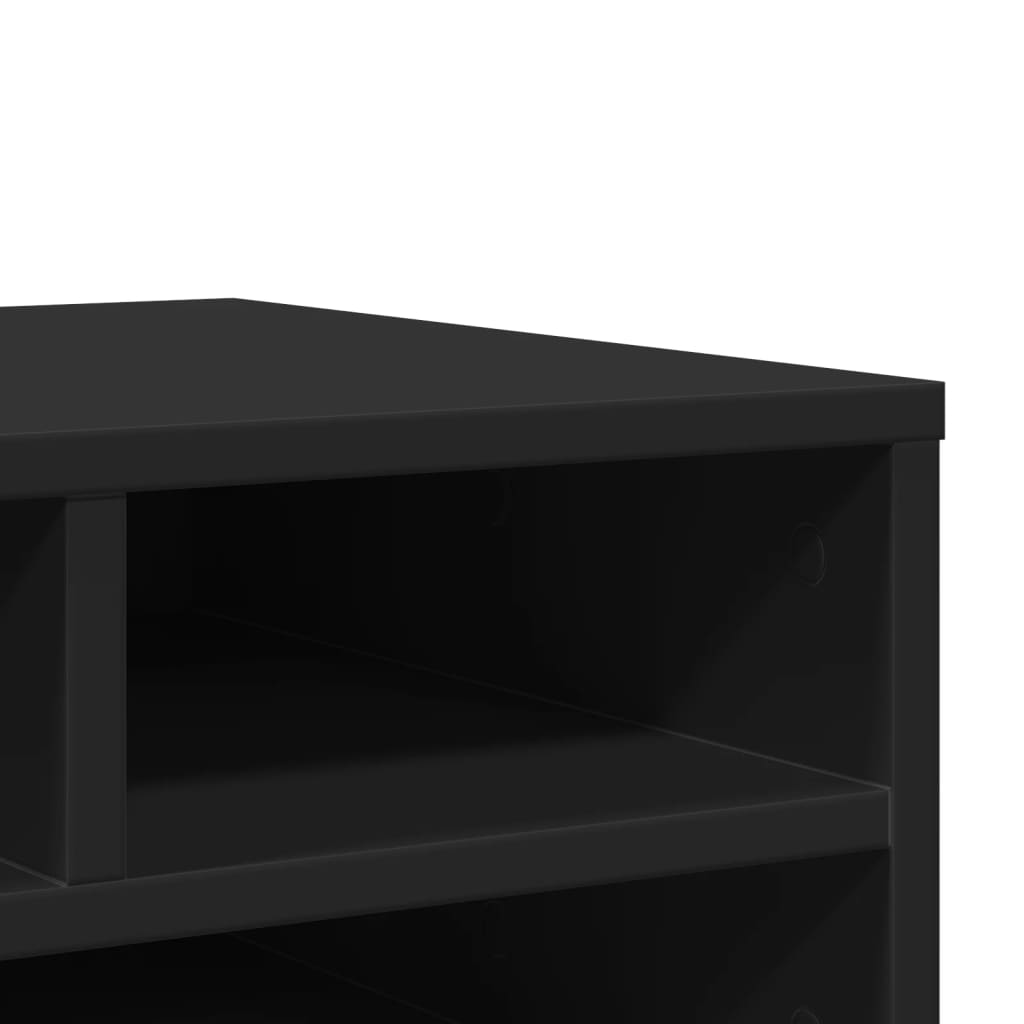 Βάση Εκτυπωτή Μαύρη 49x40x22,5 εκ. από Επεξεργασμένο Ξύλο