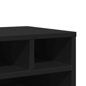 Βάση Εκτυπωτή Μαύρη 40x32x22,5 εκ. από Επεξεργασμένο Ξύλο