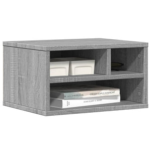 Βάση Εκτυπωτή Γκρι Sonoma 40x32x22,5 εκ. από Επεξεργασμένο Ξύλο