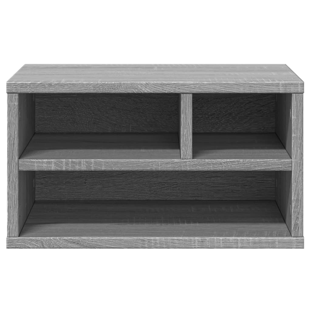 Βάση Εκτυπωτή Γκρι Sonoma 40x32x22,5 εκ. από Επεξεργασμένο Ξύλο