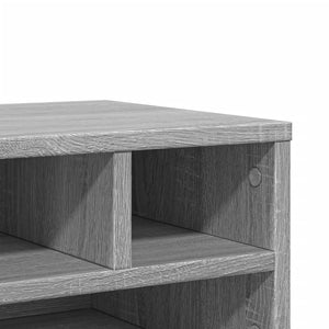 Βάση Εκτυπωτή Γκρι Sonoma 40x32x22,5 εκ. από Επεξεργασμένο Ξύλο