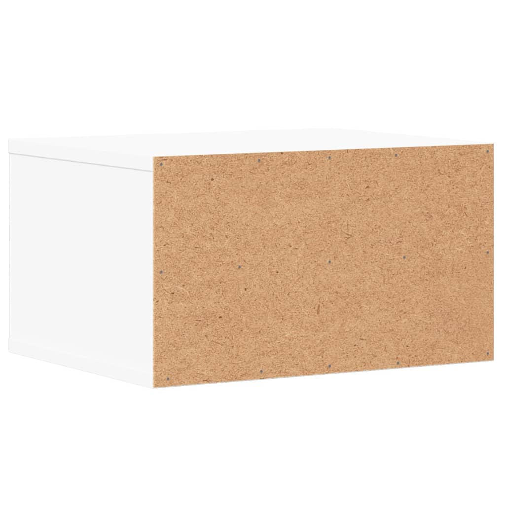 Βάση Εκτυπωτή Λευκή 40x32x22,5 εκ. από Επεξεργασμένο Ξύλο