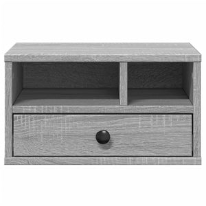 Βάση Εκτυπωτή Γκρι Sonoma 40x32x22,5 εκ. από Επεξεργασμένο Ξύλο