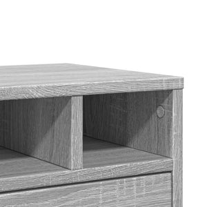 Βάση Εκτυπωτή Γκρι Sonoma 40x32x22,5 εκ. από Επεξεργασμένο Ξύλο