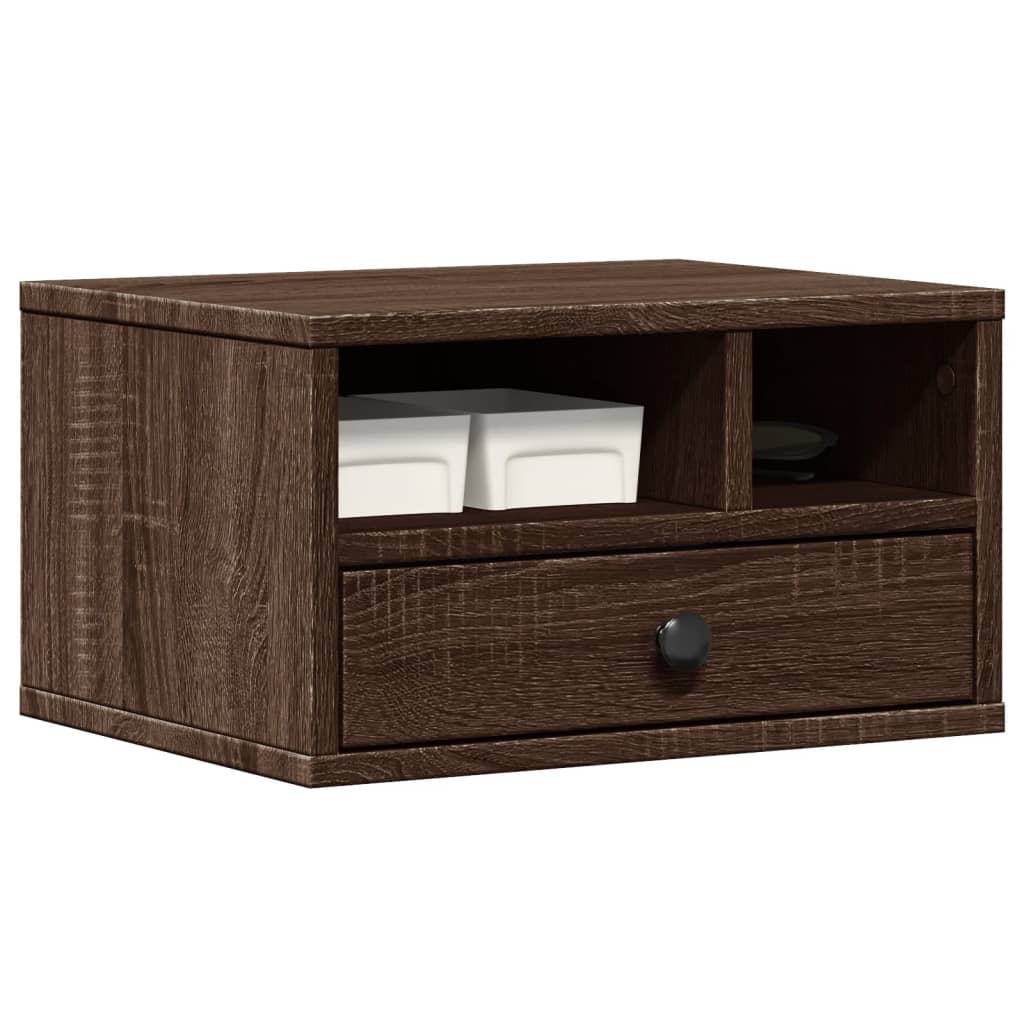 Βάση Εκτυπωτή Καφέ Δρυς 40x32x22,5 εκ. από Επεξεργασμένο Ξύλο