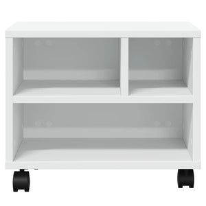 Βάση Εκτυπωτή με Ρόδες Λευκή 41x32x34,5 εκ. - Pakobazaar