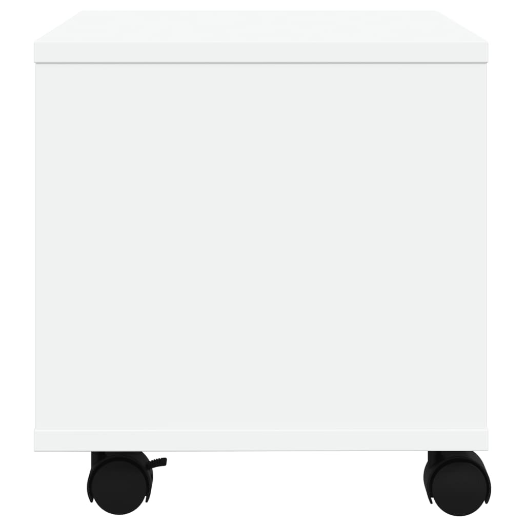 Βάση Εκτυπωτή με Ρόδες Λευκή 41x32x34,5 εκ. - Pakobazaar