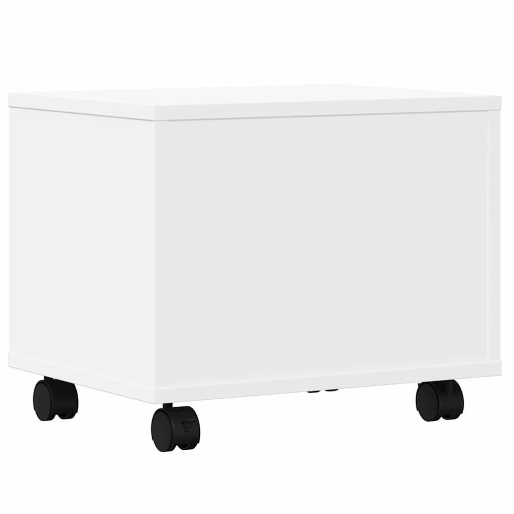 Βάση Εκτυπωτή με Ρόδες Λευκή 41x32x34,5 εκ. - Pakobazaar