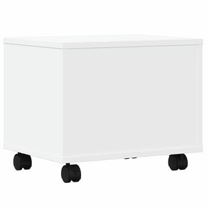 Βάση Εκτυπωτή με Ρόδες Λευκή 41x32x34,5 εκ. - Pakobazaar