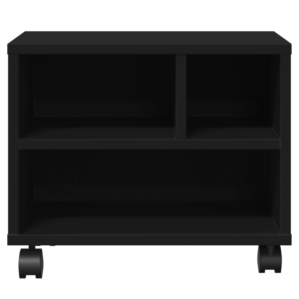 Βάση Εκτυπωτή με Ρόδες Μαύρο 41x32x34,5 εκ. - Pakobazaar