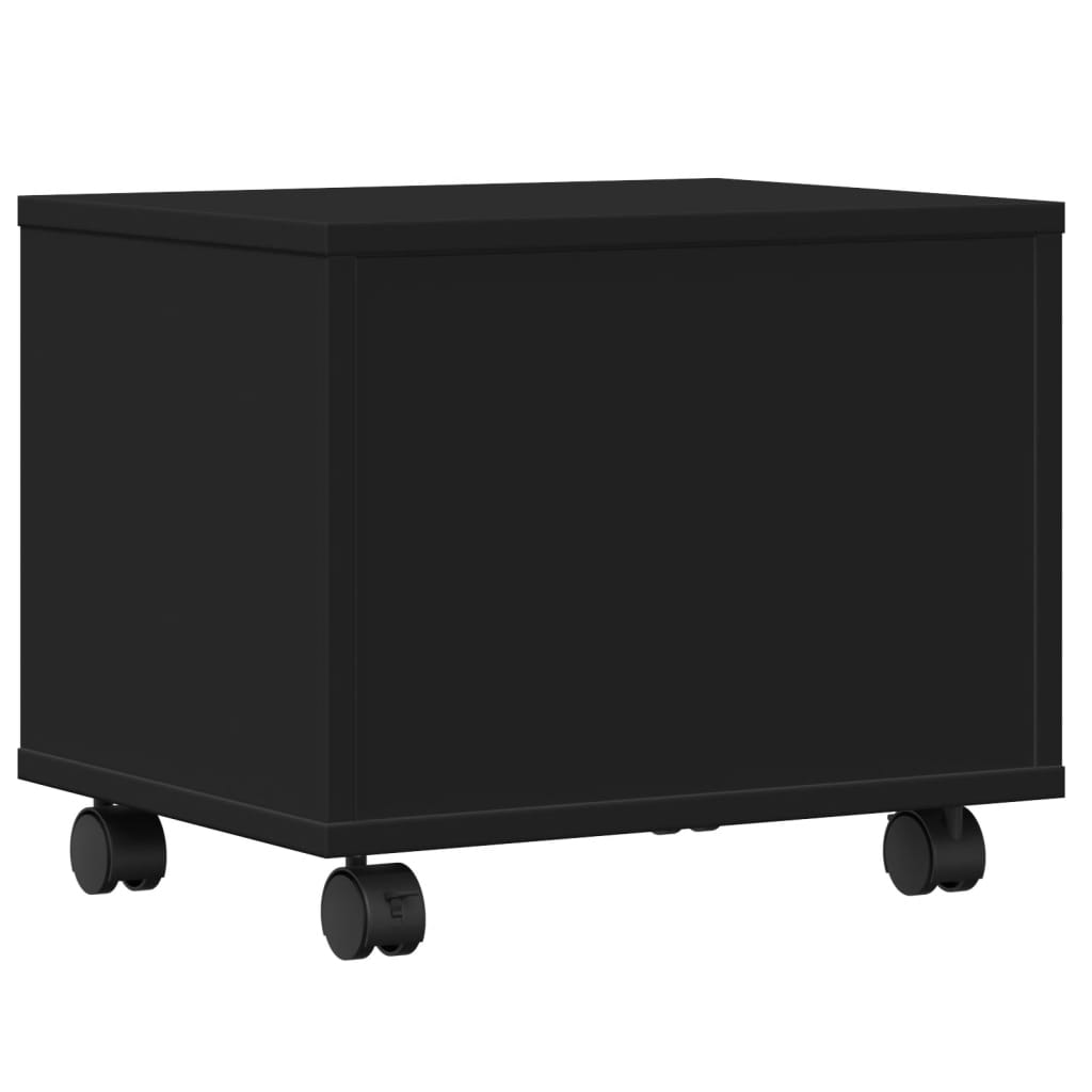 Βάση Εκτυπωτή με Ρόδες Μαύρο 41x32x34,5 εκ. - Pakobazaar