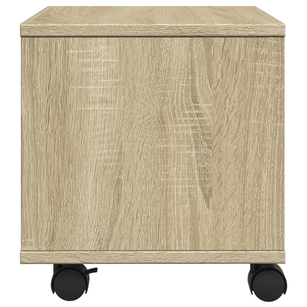 Βάση Εκτυπωτή με Ρόδες Sonoma Δρυς 41x32x34,5 εκ.