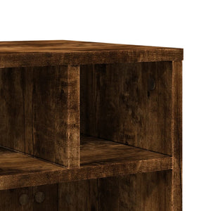 Βάση Εκτυπωτή με Ρόδες Καπνιστή Δρυς 41x32x34,5 εκ. - Pakobazaar