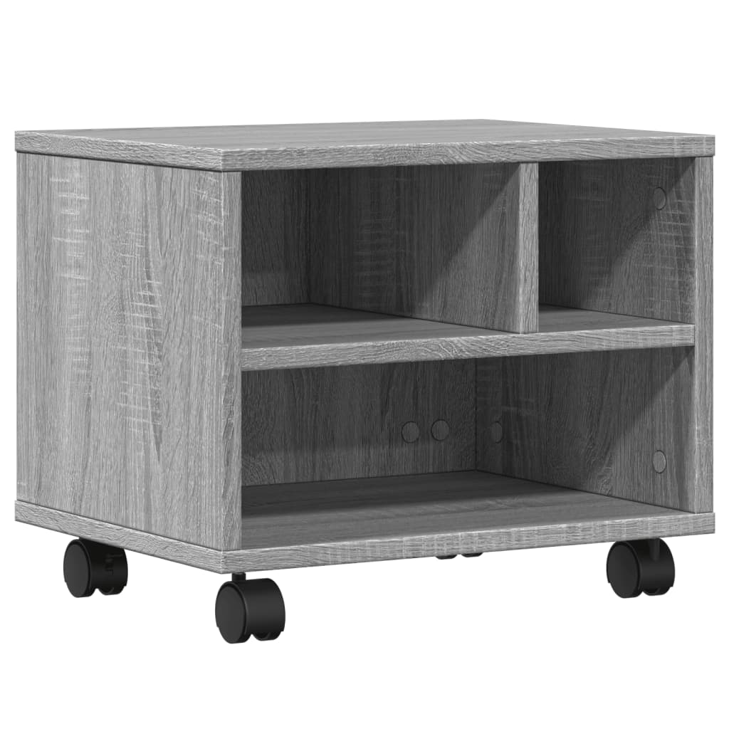 Βάση Εκτυπωτή με Ρόδες Γκρι Sonoma 41x32x34,5 εκ. - Pakobazaar