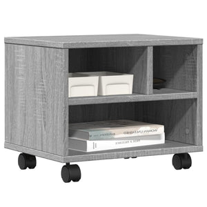 Βάση Εκτυπωτή με Ρόδες Γκρι Sonoma 41x32x34,5 εκ. - Pakobazaar