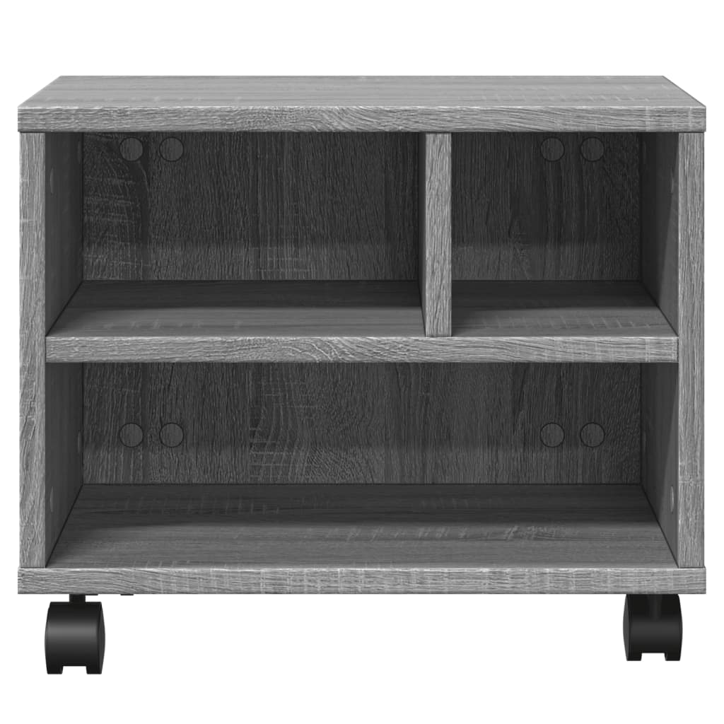 Βάση Εκτυπωτή με Ρόδες Γκρι Sonoma 41x32x34,5 εκ. - Pakobazaar