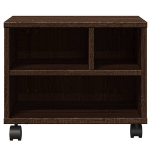 Βάση Εκτυπωτή με Ρόδες Καφέ Δρυς 41x32x34,5 εκ.