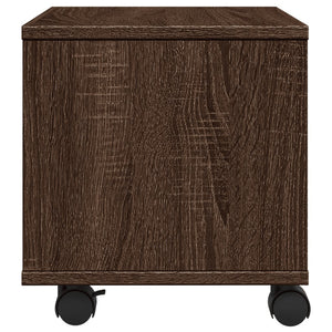 Βάση Εκτυπωτή με Ρόδες Καφέ Δρυς 41x32x34,5 εκ.