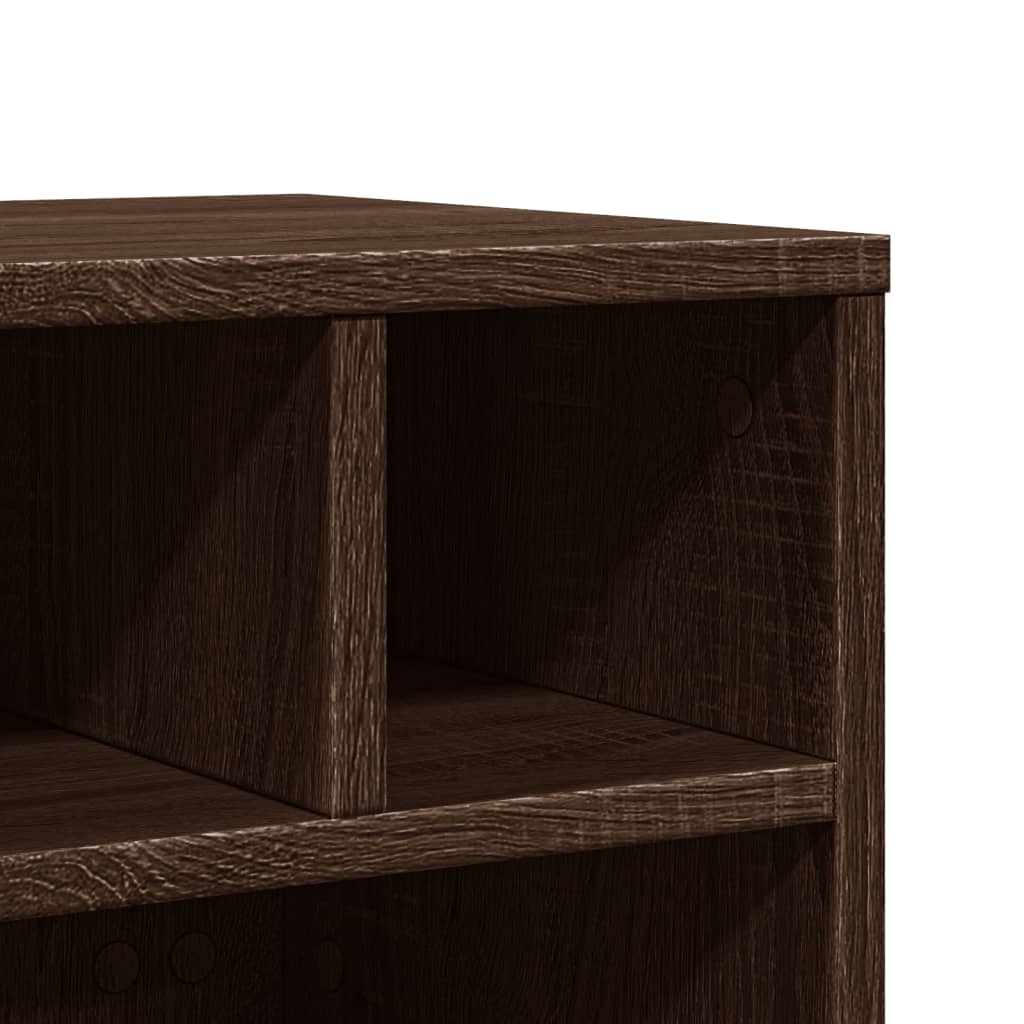 Βάση Εκτυπωτή με Ρόδες Καφέ Δρυς 41x32x34,5 εκ.