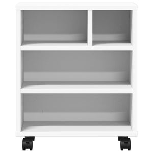 Βάση Εκτυπωτή με Ρόδες Λευκή 41x32x48 εκ. - Pakobazaar