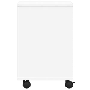 Βάση Εκτυπωτή με Ρόδες Λευκή 41x32x48 εκ. - Pakobazaar