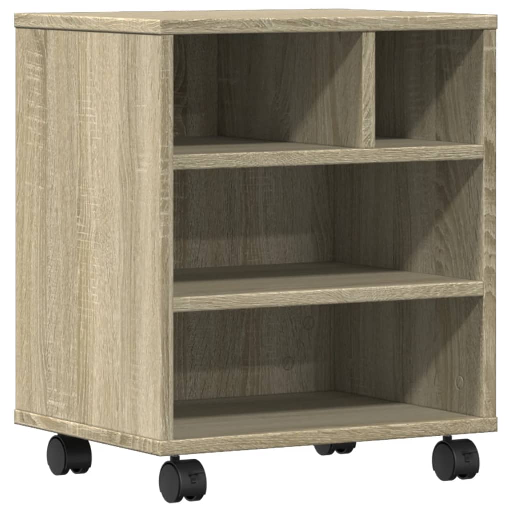 Βάση Εκτυπωτή με Ρόδες Sonoma Δρυς 41 x 32 x 48 εκ. - Pakobazaar