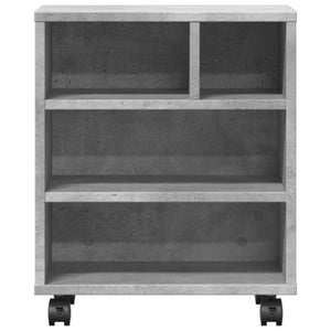 Βάση Εκτυπωτή με Ρόδες Γκρι Σκυρ. 41 x 32 x 48 εκ. - Pakobazaar