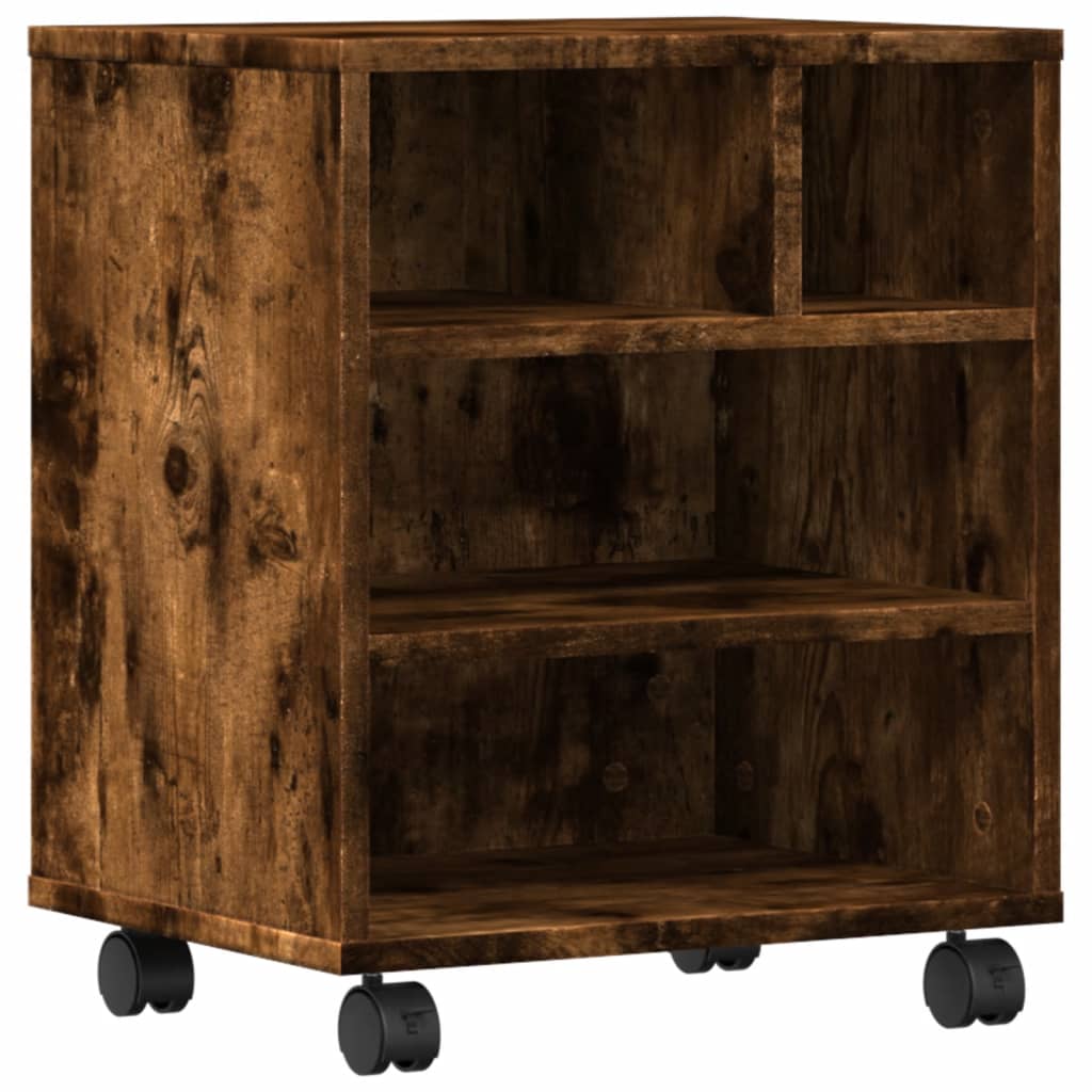 Βάση Εκτυπωτή με Ρόδες Καπνιστή Δρυς 41 x 32 x 48 εκ. - Pakobazaar