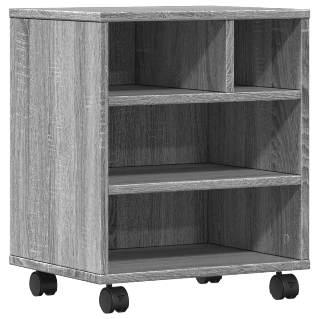Βάση Εκτυπωτή με Ρόδες Γκρι Sonoma 41 x 32 x 48 εκ.